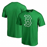 Men's Boston Red Sox Fanatics Branded Green Big & Tall St. Patrick's Day White Logo T-Shirt,baseball caps,new era cap wholesale,wholesale hats